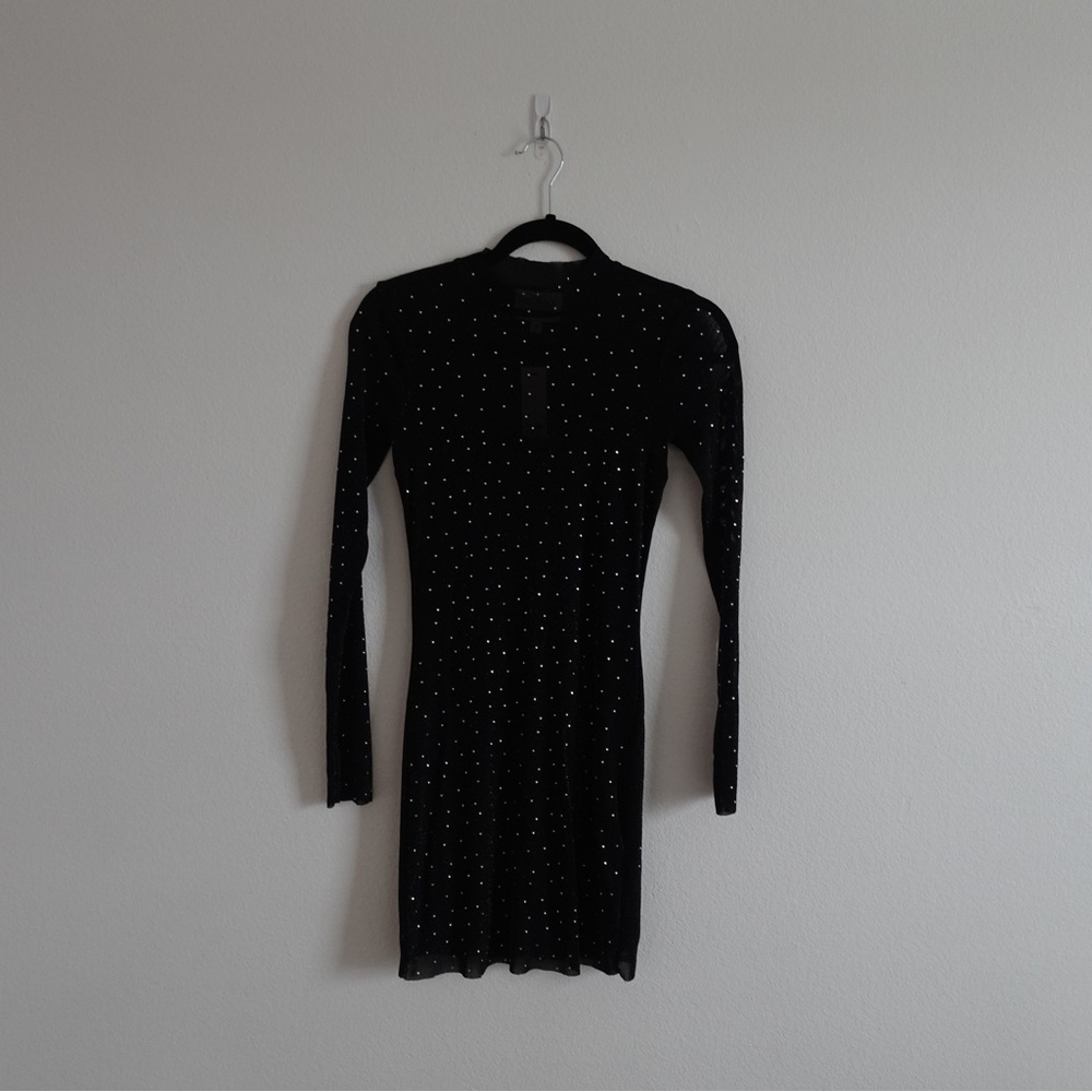 Audrey Parks for Francesca's Black Dress with Silver Details